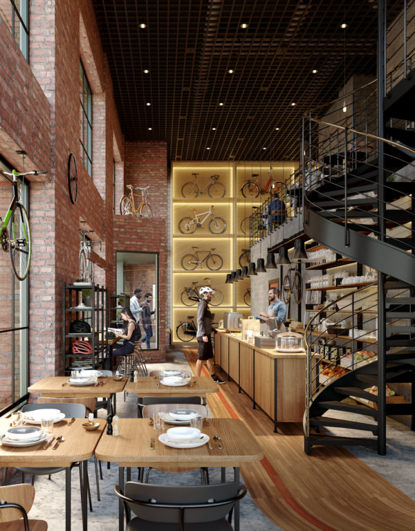 Fabege_Haga Norra Bicycle_Cafe_View 2 Fabege_Haga Norra Bicycle_Cafe_View 2